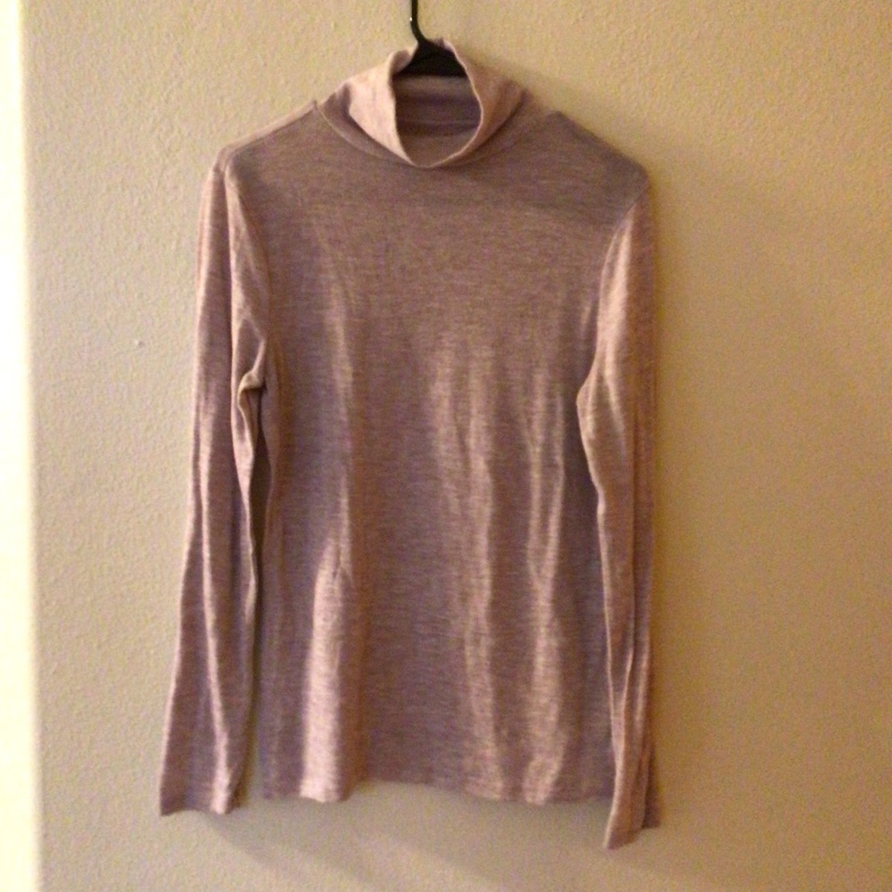 A New Day Light Weight Purple Cowl Neck Sweater